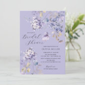 Lavender Dreams Bridal Shower Invitations (Debout devant)