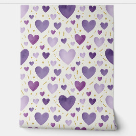 Lavender Dreams & Gilded Hearts Behang