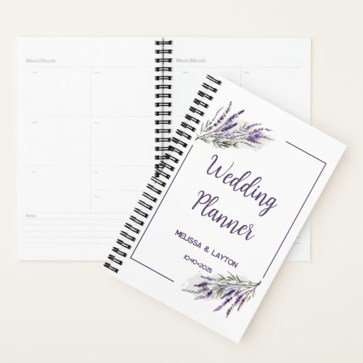 Lavender Dreams:  huwelijkspanner Planner (Display)