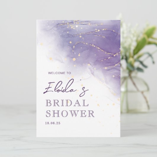 Lavender Dreams Invitation à la douche nuptiale (Debout devant)