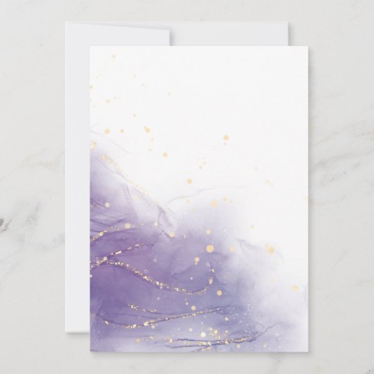 Lavender Dreams Invitation à la douche nuptiale (Dos)