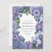 Lavender Dusk, Periwinkle Smoke & Frosted Bluebell Kaart (Voorkant)