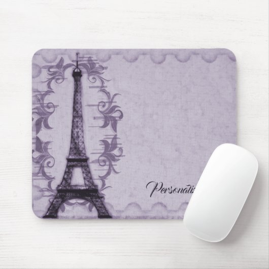 Lavender Eiffel Tower Mousepad Muismat (Met muis)