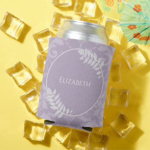 Lavender Elegant Damask Blikjeskoeler