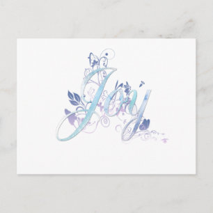 Lavender en Blue Joy Briefkaart