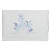 Lavender en Blue Joy Kussensloop (Achterkant-Links)