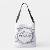 Lavender en Eucalyptus Blessed Crossbody Tas (Achterkant)