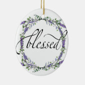 Lavender en Eucalyptus Blessed Keramisch Ornament (Rechts)