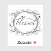 Lavender en Eucalyptus Blessed Sticker (Vel)