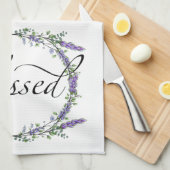 Lavender en Eucalyptus Blessed Theedoek (Quarter Fold)