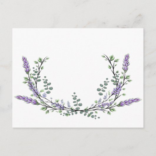 Lavender en Eucalyptus Briefkaart (Voorkant)