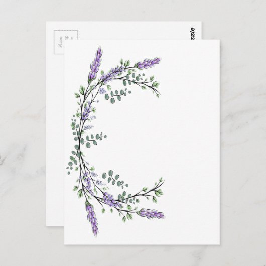 Lavender en Eucalyptus Briefkaart (Voorkant / Achterkant)
