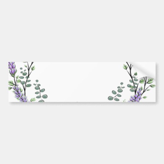 Lavender en Eucalyptus Bumpersticker (Voorkant)