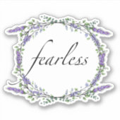 Lavender en Eucalyptus Fearless Sticker (Voorkant)