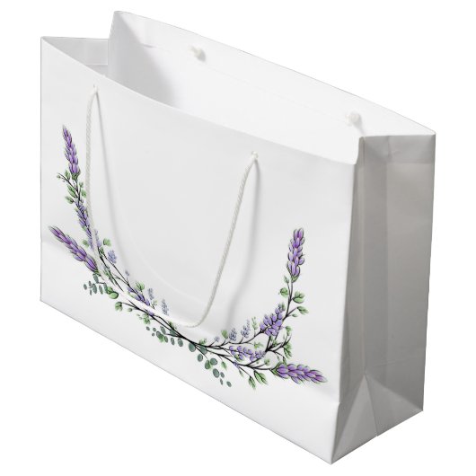 Lavender en Eucalyptus Large Cadeauzakje (Voorkant Gekanteld)