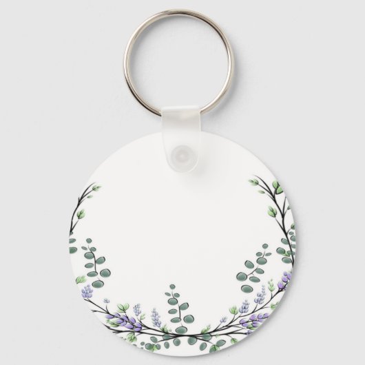 Lavender en Eucalyptus Sleutelhanger (Voorkant)