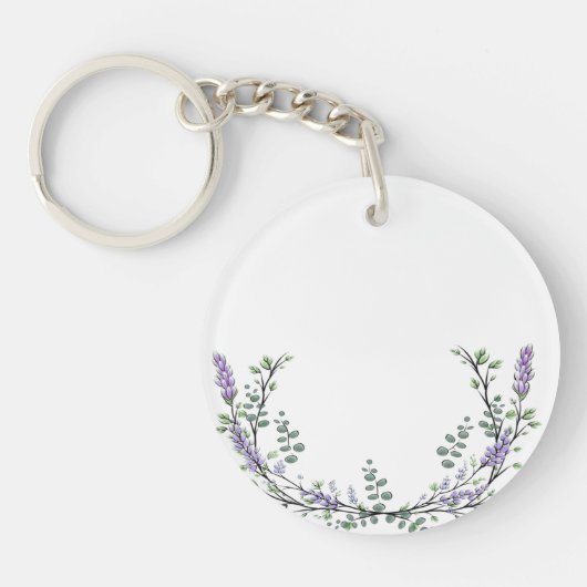 Lavender en Eucalyptus Sleutelhanger (Voorkant)