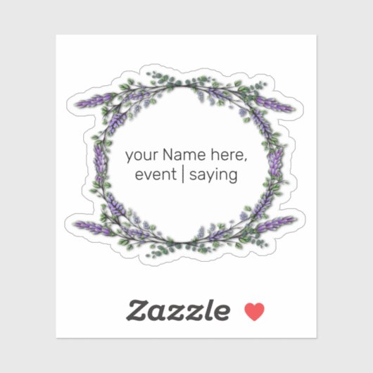 Lavender en Eucalyptus Sticker (Vel)