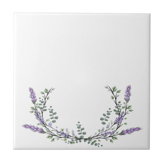 Lavender en Eucalyptus Tegeltje (Voorkant)