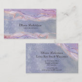 Lavender en Gold Elegant Visitekaartje (Voorkant / Achterkant)