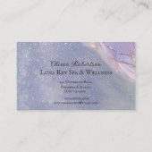 Lavender en Gold Elegant Visitekaartje (Achterkant)