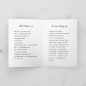 Lavender en Gold Floral Geometric Wedding Programma (Binnen)