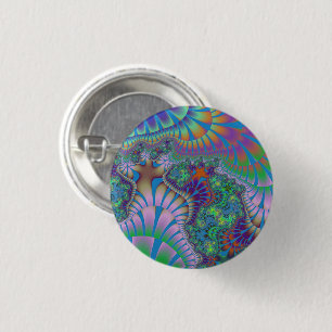 Lavender en Green Melt Ronde Button 3,2 Cm