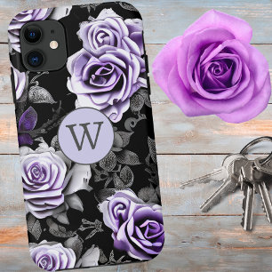  lavender en grijs Roos iPhone 11 Hoesje
