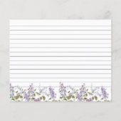 Lavender en Lilacs Recipe Kaart (Achterkant)