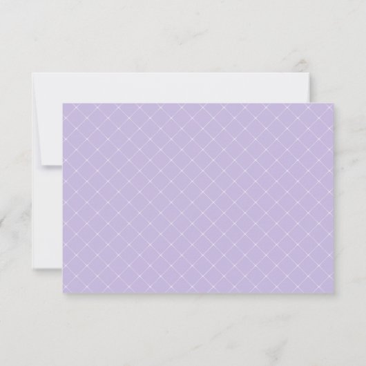 Lavender en Mint Waterverf Peonies Lattice RSVP (Achterkant)