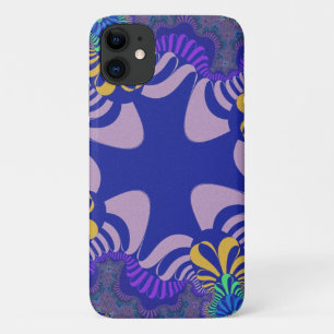 Lavender en Paarse kruis iPhone 11 Hoesje