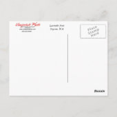 Lavender en papavers briefkaart (Achterkant)