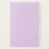 Lavender en Pink Floral Daily Planner (Achterkant)
