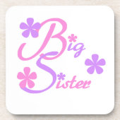 Lavender en Roze Big Sister Gifts Bier Onderzetter (Voorkant)