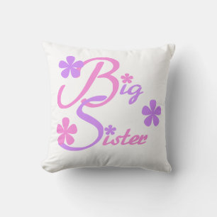 Lavender en Roze Big Sister Gifts Kussen