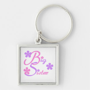 Lavender en Roze Big Sister Gifts Sleutelhanger