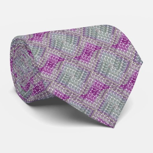 Lavender- en Sage-threads Stropdas (Opgerold)
