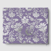 Lavender en Silver Floral Wedding Gastenboek (Achterkant)