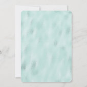 Lavender en White Flowers op Turquoise Folie (Achterkant)