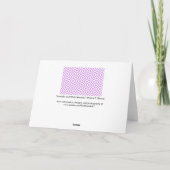 Lavender en White Meander Birthday Card Kaart (Achterkant)