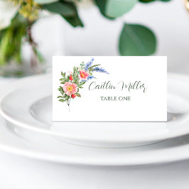 Lavender en wilde bloemen Rustic Wedding Place Car