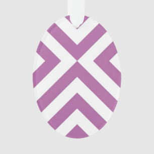 Lavender en Witte Chevrons Ornament