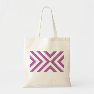 Lavender en Witte Chevrons Tote Bag