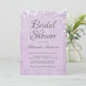 Lavender en Witte Confetti Bruidsfeest Kaart (Staand voorkant)