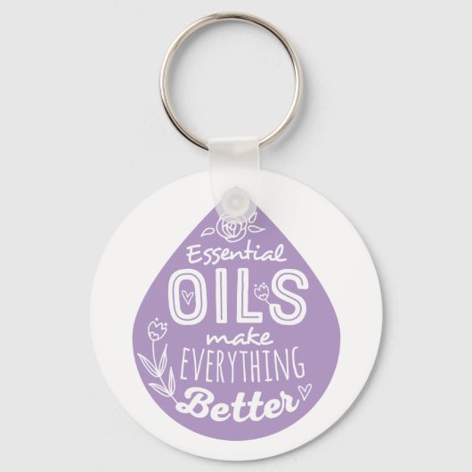 Lavender Essential Oil Sleutelhanger (Voorkant)