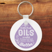 Lavender Essential Oil Sleutelhanger (Voorkant)