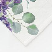 Lavender Eucalyptus Baby Milestone Growth Tracker Fleece Deken (Hoek)