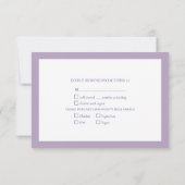 Lavender Eucalyptus Botanical Wedding RSVP (Dos)