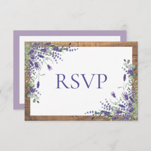Lavender Eucalyptus Botanical Wedding RSVP