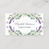 Lavender eucalyptus greenery QR code Visitekaartje (Voorkant)